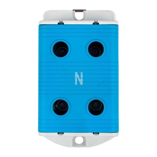 Клемма силовая двойная EKF PROxima 35-150 кв.мм 800 В вводная синяя (kvs2-35-150-blue)