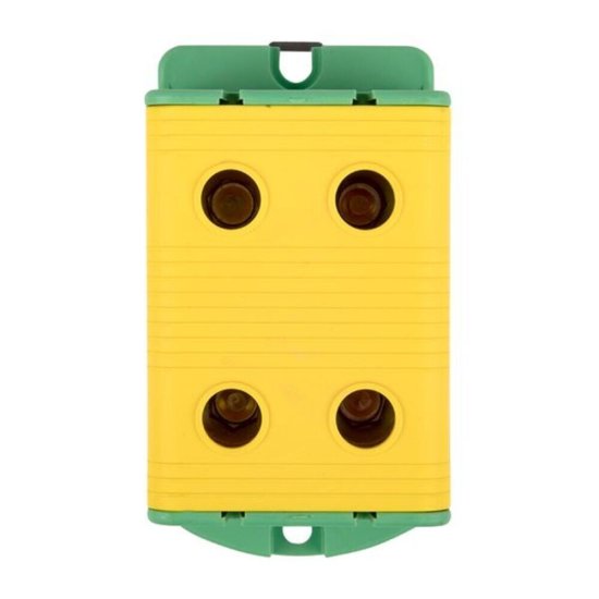 Клемма силовая двойная EKF PROxima 35-150 кв.мм 800 В вводная желто-зеленая (kvs2-35-150-y-green)