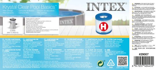 Фильтр-картридж Intex тип Н