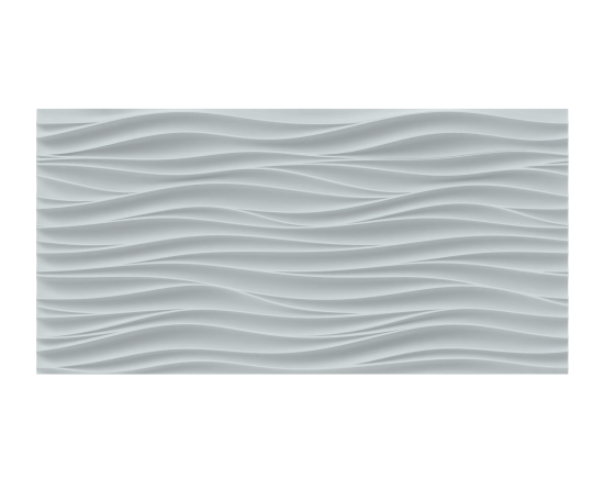 Стеновая панель 3D Dekohaus Aqua Люкс белая 90x45 см 2 шт.