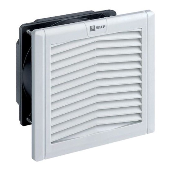 Вентилятор щитовой с фильтром EKF PROxima 291х291 мм IP54 433 м3/ч (FAN433F)