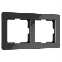 Рамка Werkel Acrylic двухместная черная (a059317)