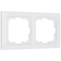 Рамка Werkel Snabb Basic двухместная белая (a051305)