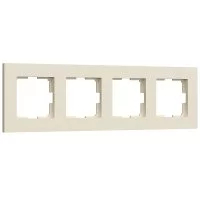 Рамка Werkel Slab четырехместная айвори софт (a062809)