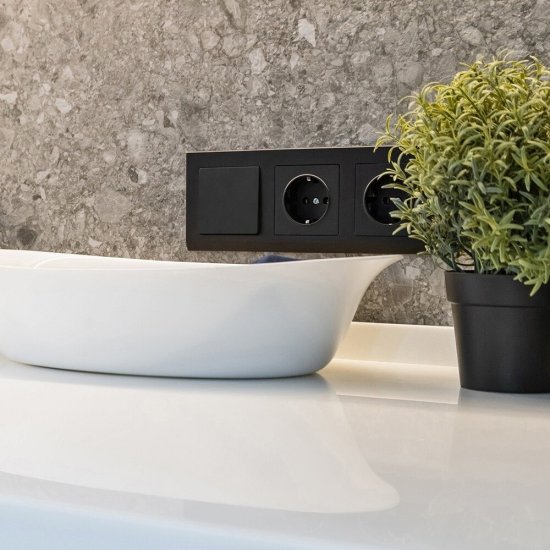 Рамка Werkel Stark трехместная черная (a050925)