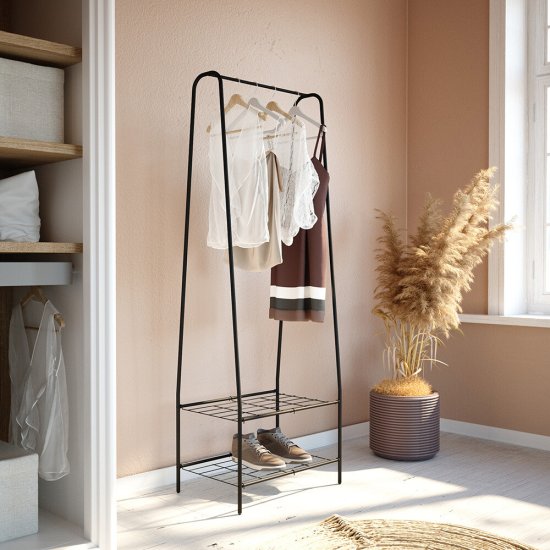 Вешалка напольная металлическая черный муар Sheffilton SHT-WR18