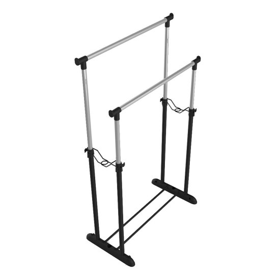 Вешалка напольная металлическая черный муар/хром лак Sheffilton SHT-WR4150