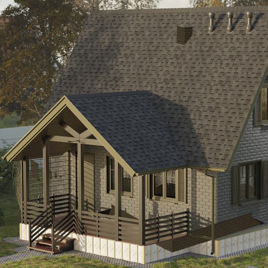 Черепица гибкая Docke Pie Dragon Premium многослойная ежевика 2,38 кв.м