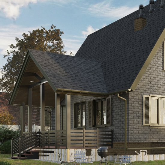 Черепица гибкая коньково-карнизная Docke PIE Premium ежевика 11/22 пог.м