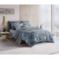 Полутораспальный комплект постельного белья Guten Morgen Black and White Butterflies