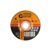 Диск шлифовальный по металлу, нержавеющей стали и чугуну CUTOP CERAMICS Premium