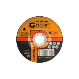 Диск шлифовальный по металлу, нержавеющей стали и чугуну CUTOP CERAMICS Premium
