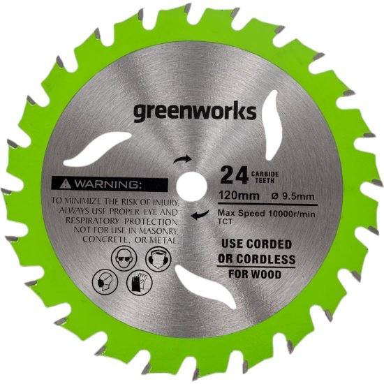 Диск пильный по дереву для циркулярной мини пилы GreenWorks 2952507
