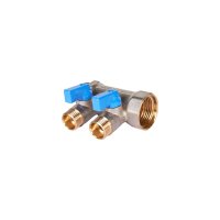 Коллектор с шаровыми кранами STOUT Smb 6211 341202