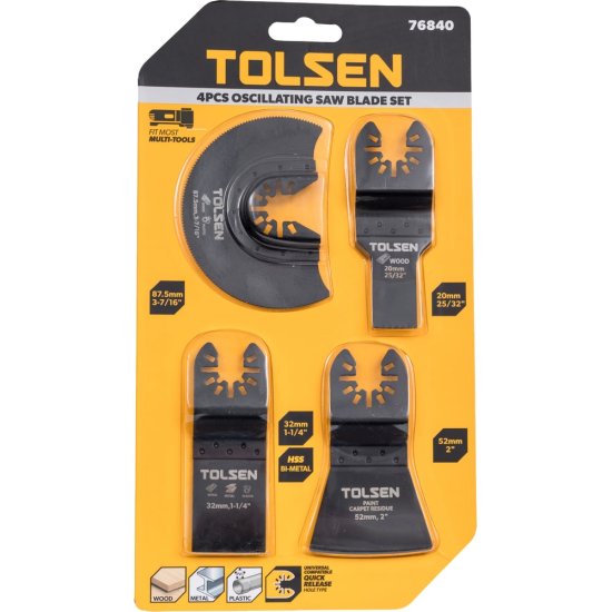 Набор насадок для реноватора по металлу/дереву, для снятия краски TOLSEN 76840