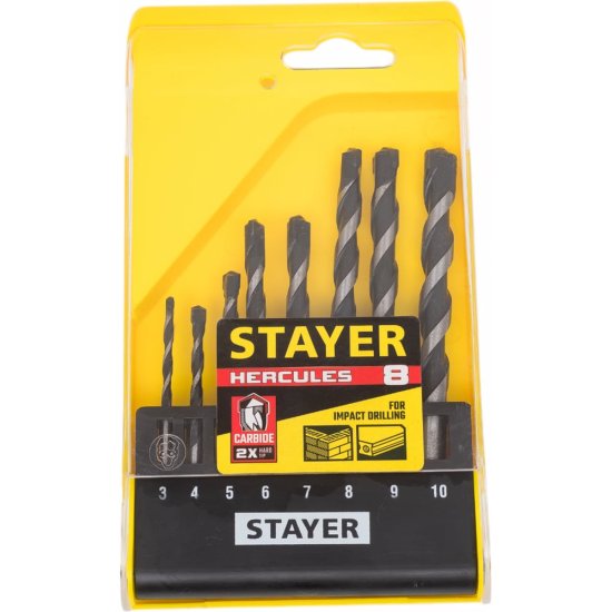 Набор сверл по бетону STAYER Professional Hercules