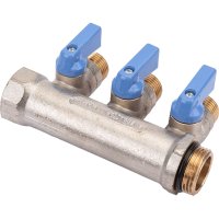 Коллектор с шаровыми кранами STOUT Smb 6211 341203
