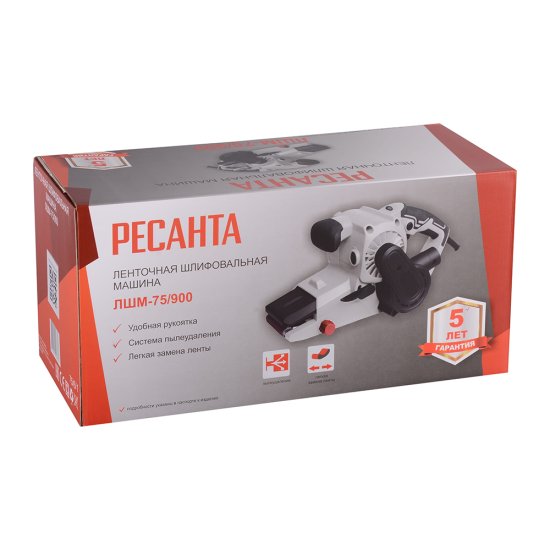 Шлифмашина ленточная электрическая Ресанта ЛШМ-75/900 900 Вт 533х75 мм (75/6/1)