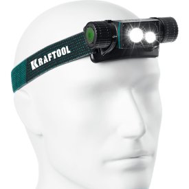 Аккумуляторный налобный/ручной фонарь KRAFTOOL KH-7