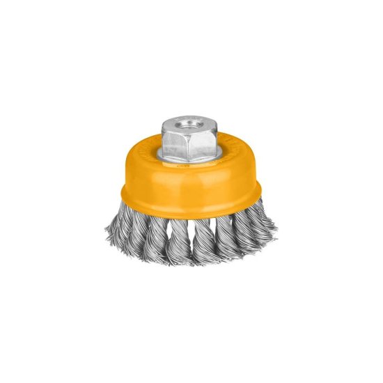 Проволочная чашечная витая щетка INGCO WB21251