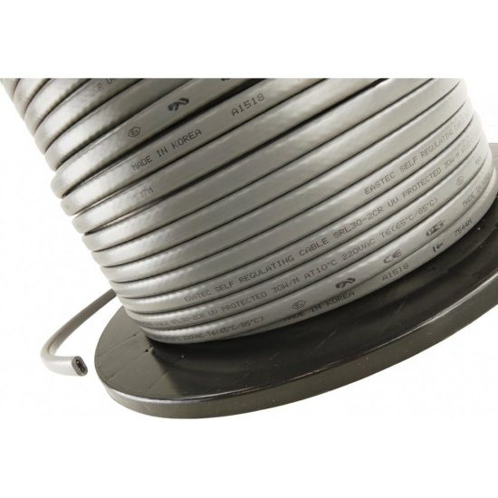 Саморегулирующийся экранированный греющий кабель для труб и водостока EASTEC SRL