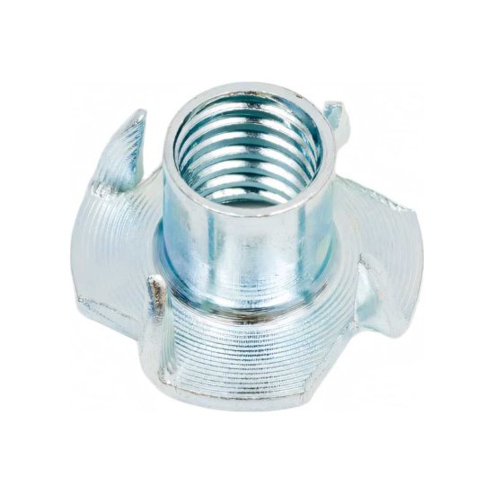Оцинкованная мебельная (усовая) гайка STEELREX М10x13x25 мм, DIN 1624, 20 шт.
