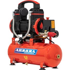 Компрессор Aurora PASSAT-8 BLACK тихий, безмасляный, 8 л, 170л/мин, 0.9 кВт