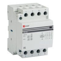 Контактор модульный EKF PROxima КМ (km-3-63-40) 220 В 63 А тип AC 4NO