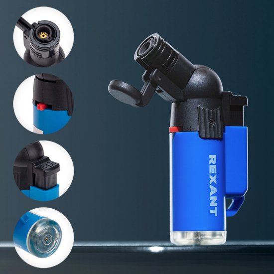 Зажигалка Rexant GT-10 с пьезоподжигом заправляемая (12-0010)
