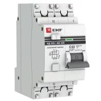 Автомат дифференциальный EKF PROxima АД-32 63А 100 мА 1P+N тип AC 4,5 кА (DA32-63-100S-pro)