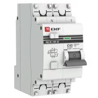 Автомат дифференциальный EKF PROxima АД-32 63А 100 мА 1P+N тип AC 4,5 кА (DA32-63-100-pro)