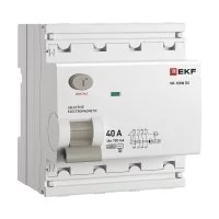 УЗО EKF PROxima ВД-100N (S) 40А 100 мА 4P тип AC 6 кА селективное (E1046MS40100)