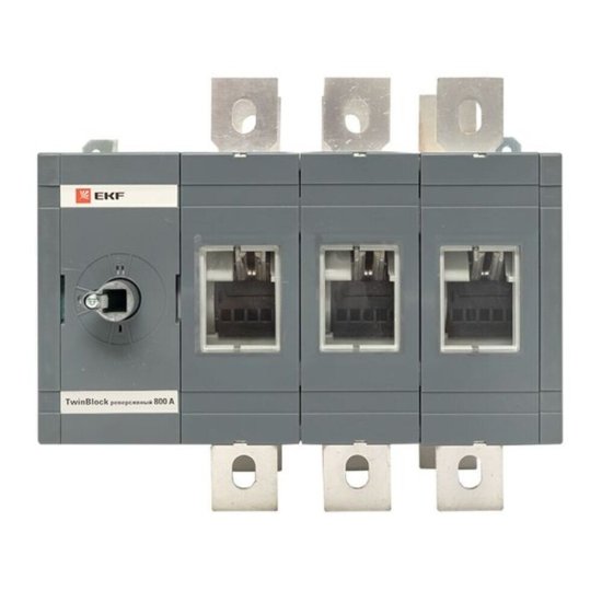 Выключатель-разъединитель EKF TwinBlock 3P 800А 400-690 В на монтажную плату (tb-s-800-3p-rev)