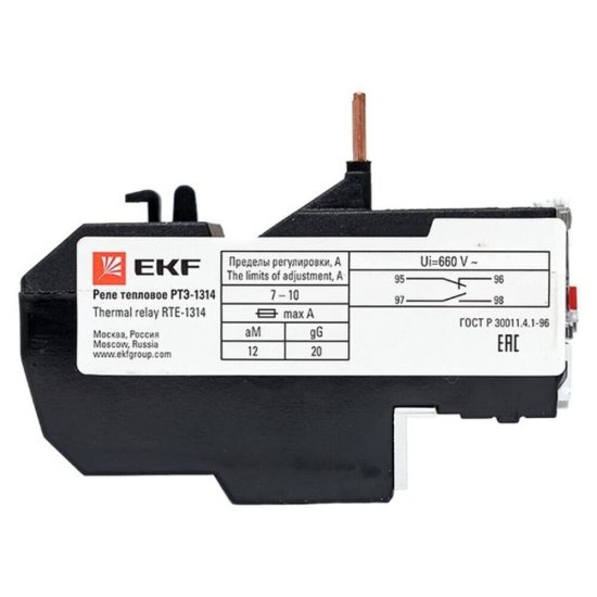 Реле тепловое EKF PROxima РТЭ-1314 7-10 А тип AC (rel-1314-7-10)