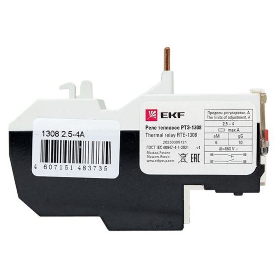 Реле тепловое EKF PROxima РТЭ-1308 2,5-4 А тип AC (rel-1308-2.5-4)