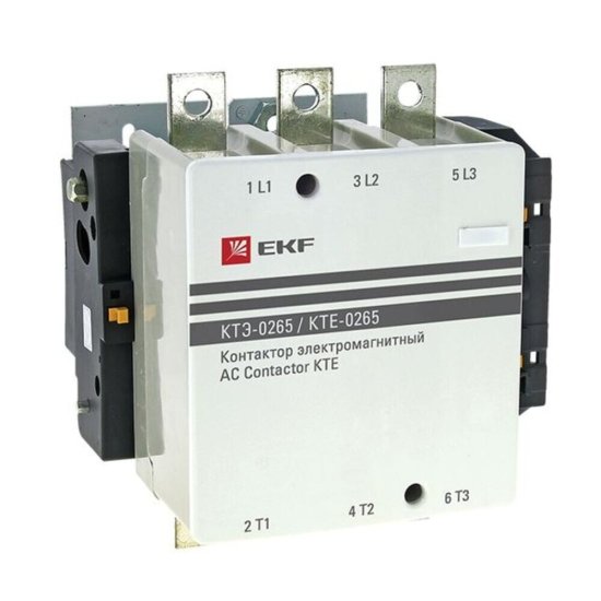 Контактор EKF PROxima КТЭ (ctr-b-265) 230 В 265 А тип AC NO