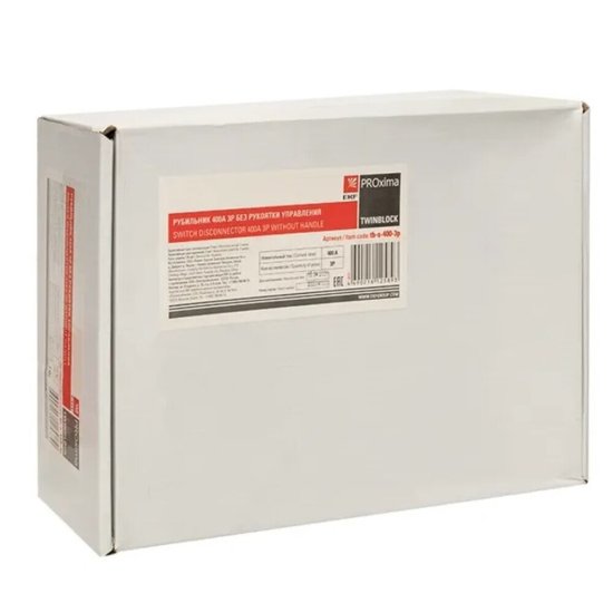 Выключатель-разъединитель EKF TwinBlock 3P 400А 400-690 В на монтажную плату (tb-s-400-3p)