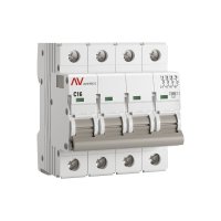 Автоматический выключатель модульный EKF Averes AV-6 4P 16А тип C 6 кА 400 В (mcb6-4-16C-av)