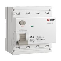 УЗО EKF PROxima ВД-100N (S) 63А 3P+N тип AC 100 мА 6 кА селективное (E1046MS63100)