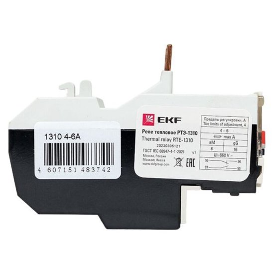 Реле тепловое EKF PROxima РТЭ-1310 4-6 А тип AC (rel-1310-4-6)