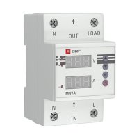 Реле напряжения и контроля фаз EKF PROxima MRVA (MRVA-50A) 230 В 50 А тип AC с дисплеем