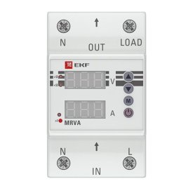 Реле напряжения и тока EKF PROxima MRVA 230 В 40 А тип AC с дисплеем (MRVA-40A)