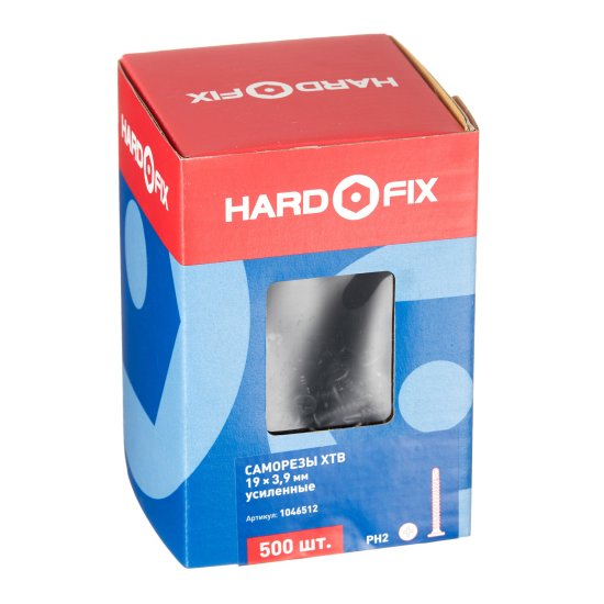 Саморезы ГМ 19x3,9 мм усиленные с буром XTB Hard-Fix (500 шт.)