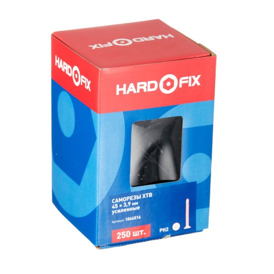 Саморезы ГМ 45x3,9 мм усиленные с буром XTB Hard-Fix (250 шт.)