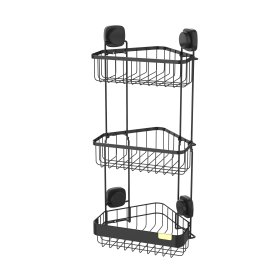 Полка для душа Iddis Soul LM003WC3Bi44 угловая 3 яруса цвет черный