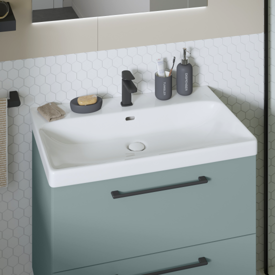 Раковина мебельная KONSENSA Teano 76 см сифон в комплекте