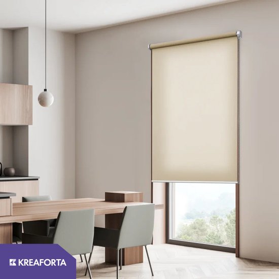 Штора рулонная KREAFORTA Amur 120x230 см бежевая