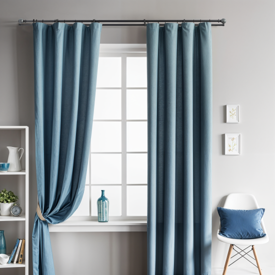 Настенный карниз раздвижной двухрядный HB-CR002 160-300 см металл цвет черно-серый