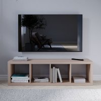 Стеллаж Тамбурат 4 секции KONSENSA 40.4x143.7x31.7 см ЛДСП цвет дуб