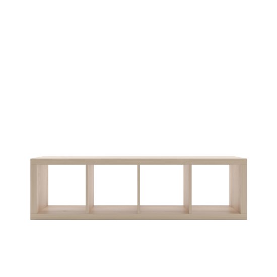 Стеллаж Руан 4 секции KONSENSA 40.4x143.7x31.7 см ЛДСП цвет дуб